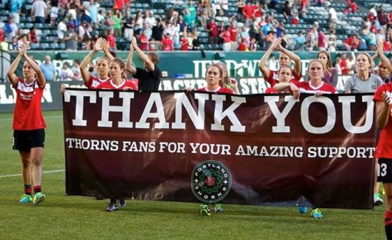 The Portland Thorns routinely pack thousands of fans into Providence Park for their home games. (Craig Mitchelldyer/Portland Thorns FC)